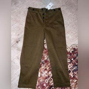NWT ZARA GREEN JEANS SIZE SMALL